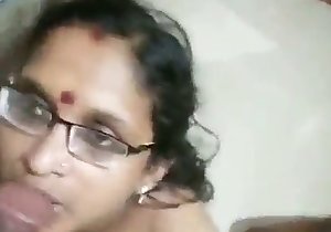 Indian lady worships this dude's hard dick here