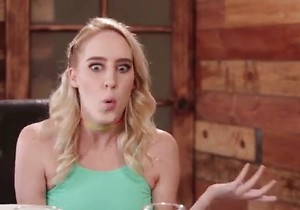 Blond-haired lady shows her affinity for fucked-up sex